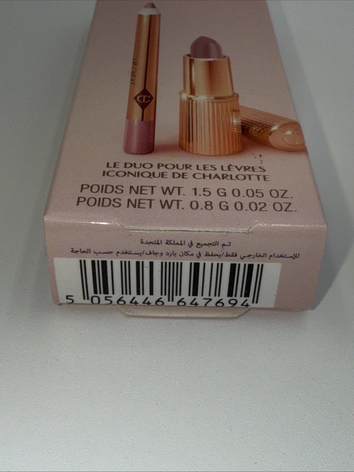 Charlotte Tilbury Mini Pillow Talk Duo Lip Kit Pillow Talk *Fair* -Travel Size