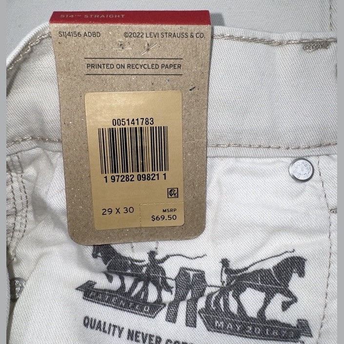 Levi's Men’s 514 Straight Fit Twill Pants-Pumice Stone-29W 30L