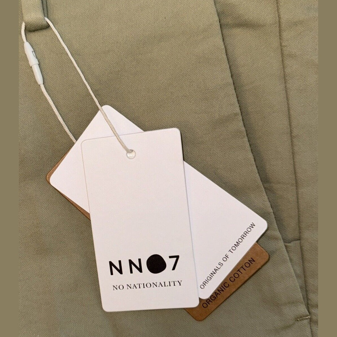 $230 No Nationality NNo7 Men’s Theo Regular Fit Organic Cotton Oil Green 29Wx32L