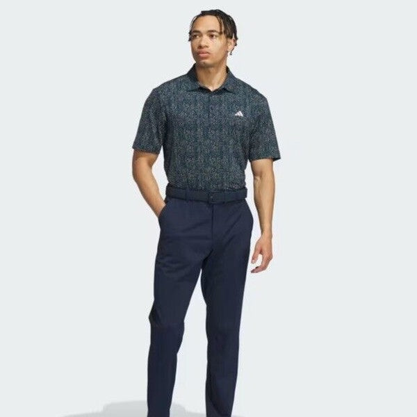 $70 Adidas Men’s Ultimate365 Power Grid Print Shirt -Collegiate Navy- Small-New