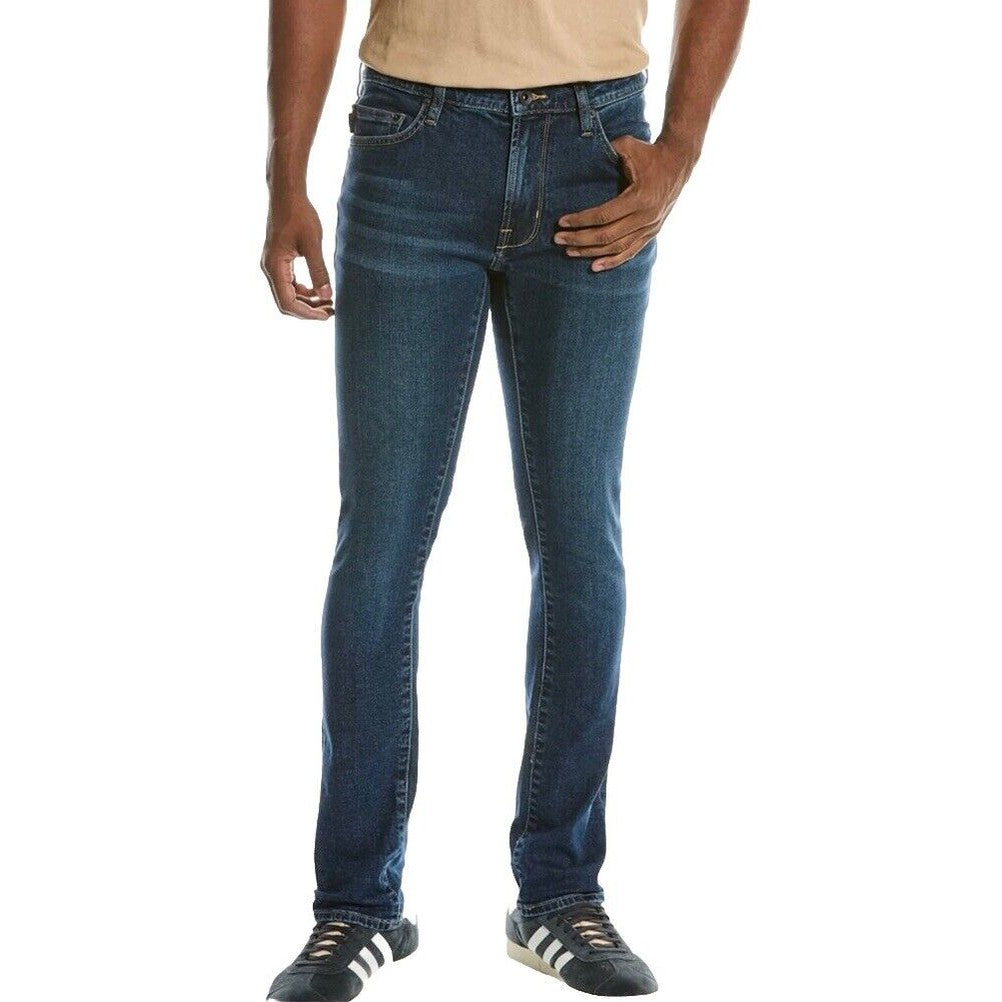 $228 John Varvatos Men’s USA Wight Skinny Straight Denim Jeans-Dark Indigo- 33W