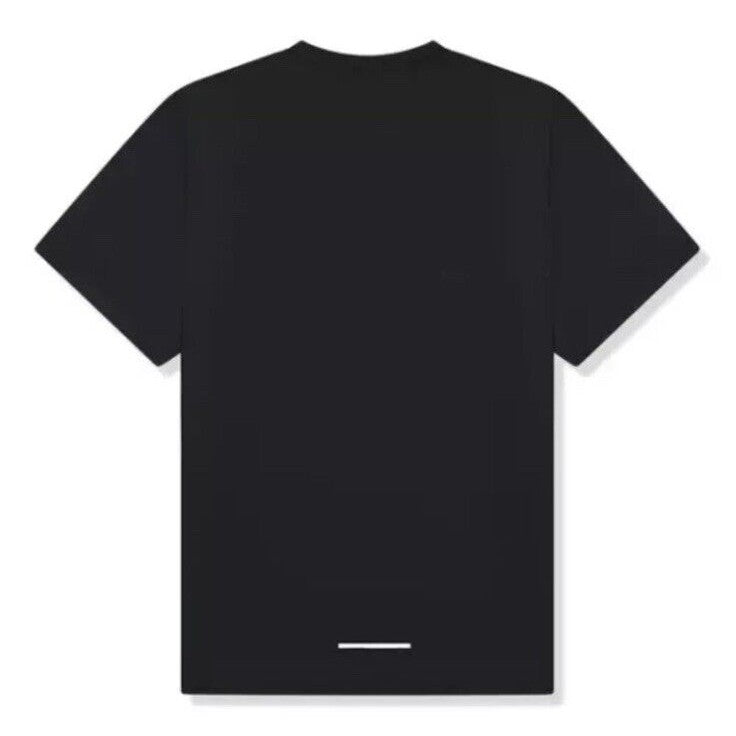 $35 Nike Dri-FIT Miler Mens Short Sleeve Running Training Gym Shirt-Black-Medium