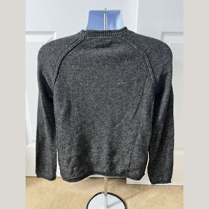 And Now This Mens Waffle-Knit Crew Neck Pullover Sweater-Black-Small-New Tag $50
