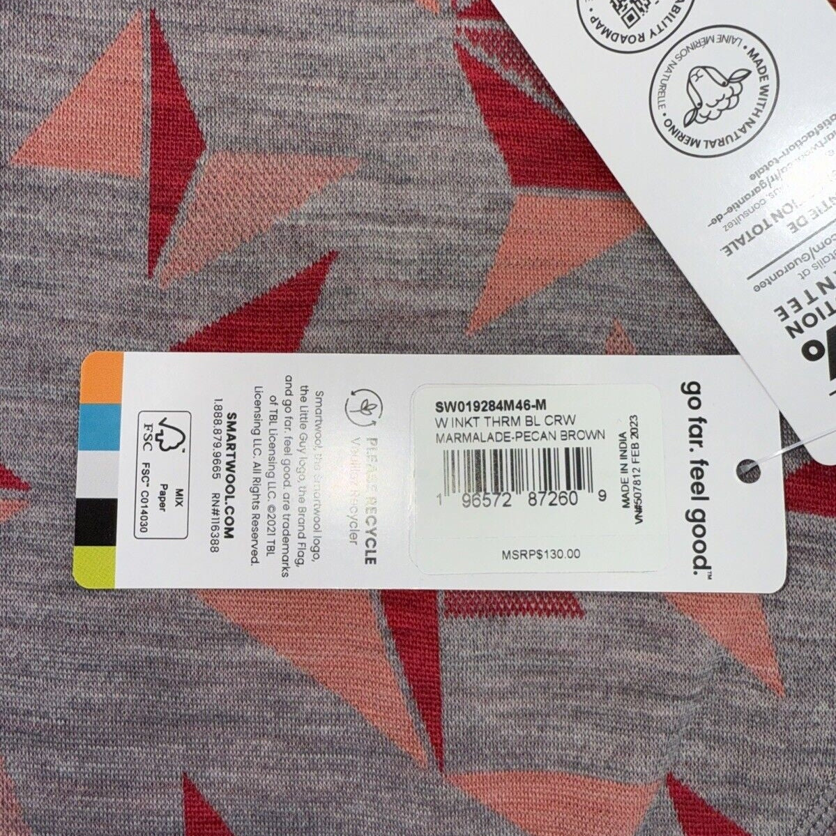 $130 Smartwool Women’s Intraknit Thermal Merino Base Layer 1/4 Zip-Coral-Small
