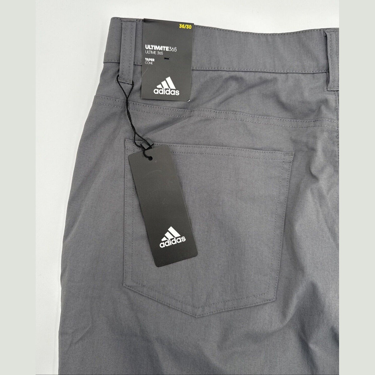 $80 ADIDAS Men's Ultimate 365  5-Pocket Tapered Golf Pants-Grey 5 -36W 30L-New