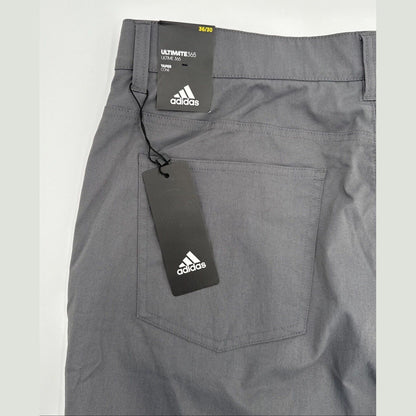 $80 ADIDAS Men's Ultimate 365  5-Pocket Tapered Golf Pants-Grey 5 -36W 30L-New