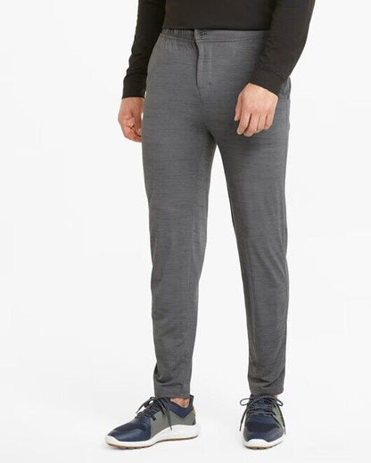 $90 Puma Men’s Cloudspun Grylbl performance golf pants-Quiet Shade Grey-Medium
