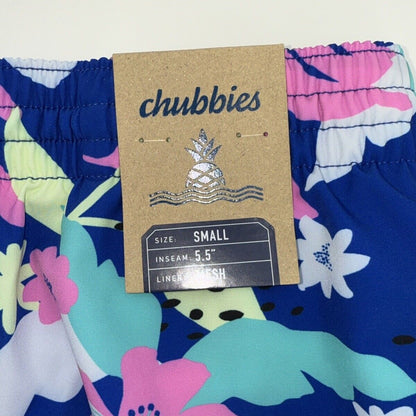$70 Chubbies The Floral Surprise 5.5" Inseam Swim Trunks- Multi  -Small -New Tag