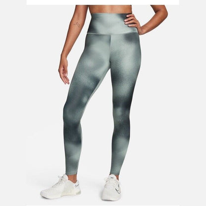 Nike Women's One Dri-FitHigh-Waisted Graphic Leggings-Black/Grey-XLarge-New $65