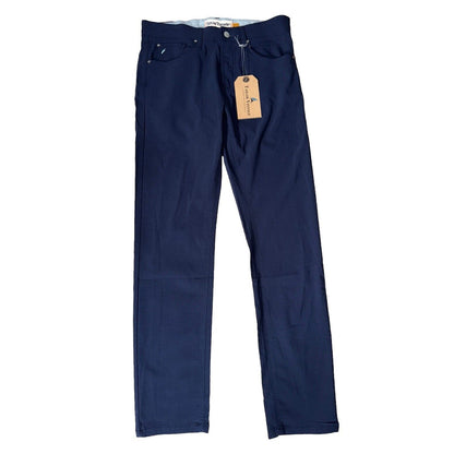 $108 Tailor Vintage Men's Canaan Performance Tech Pants Slim Fit- Navy -30W 32L