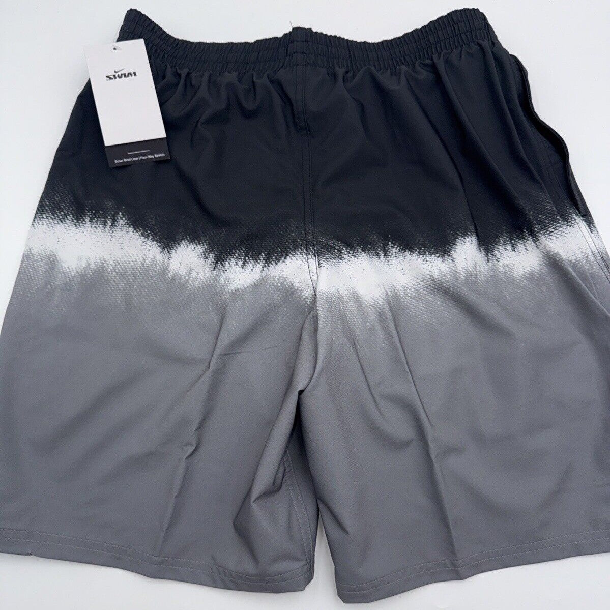 NIKE Men’s Shorts Swim Trunks NESSF547 Ocean Volley 9”- Grey/Blk -Medium -New