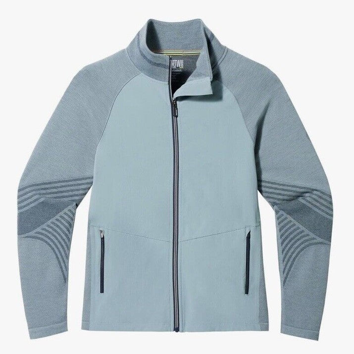 $220 Smartwool Men’s Intraknit Active Full Zip Jacket Merino - Lead Gray- Small