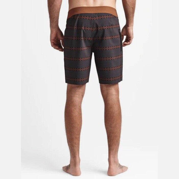 $89 Roark Men’s The Passage Primo Boardshorts Trunks Drawstring-Char Brown-34W