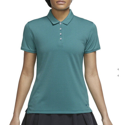 Nike Victory Dri-Fit Golf Polo Short/Slv Women’s - Small -Teal Spruce - New $55