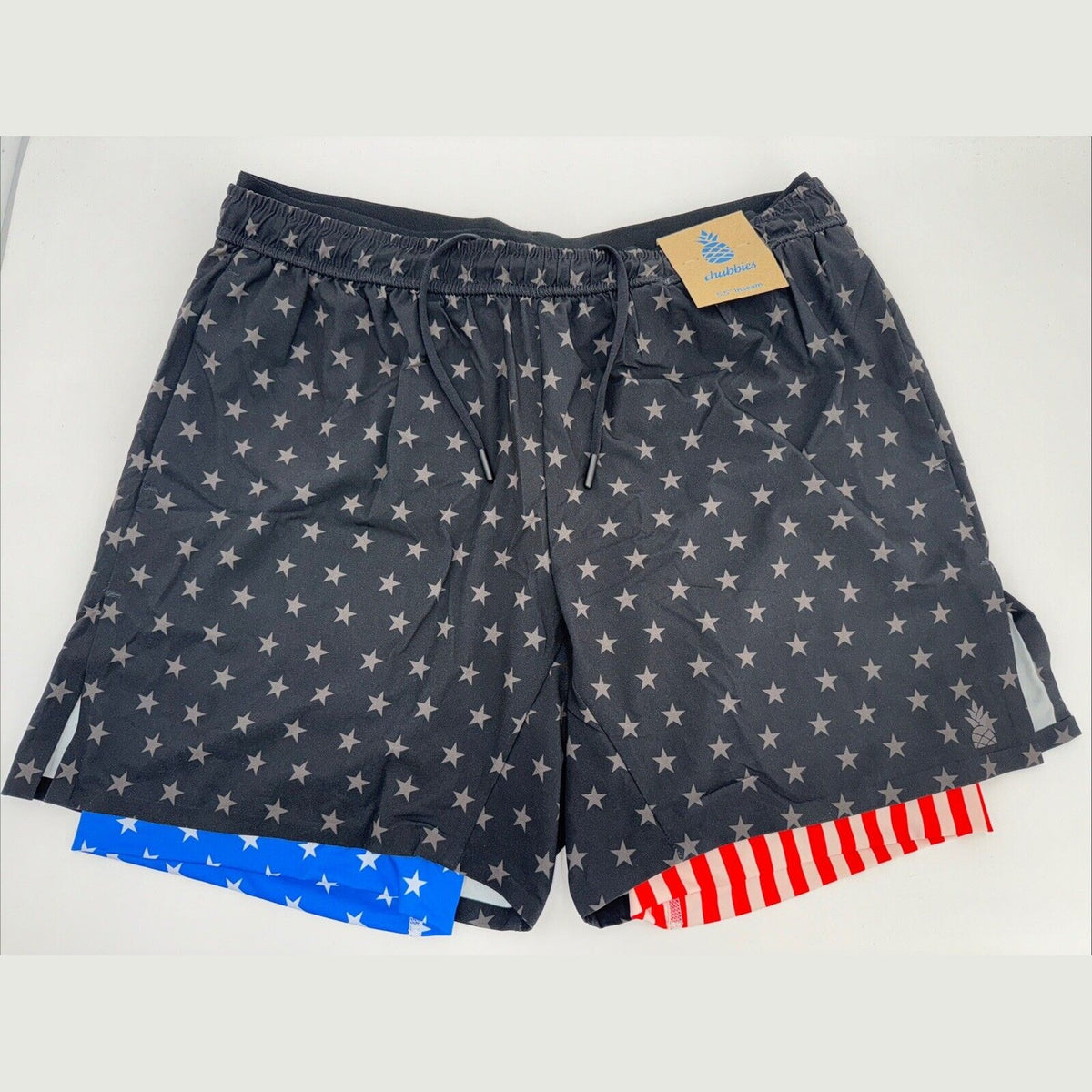 $80 Chubbies Men’s The Danger Zone 5.5” Ultimate Training Shorts-Black-Large-New