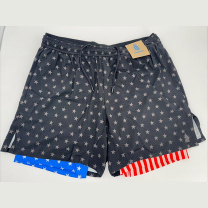$80 Chubbies Men’s The Danger Zone 5.5” Ultimate Training Shorts-Black-Large-New