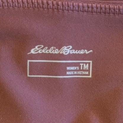 Eddie Bauer Women's Trail Tight Capri Leggings - Dark Chinaberry- TMed- NWT