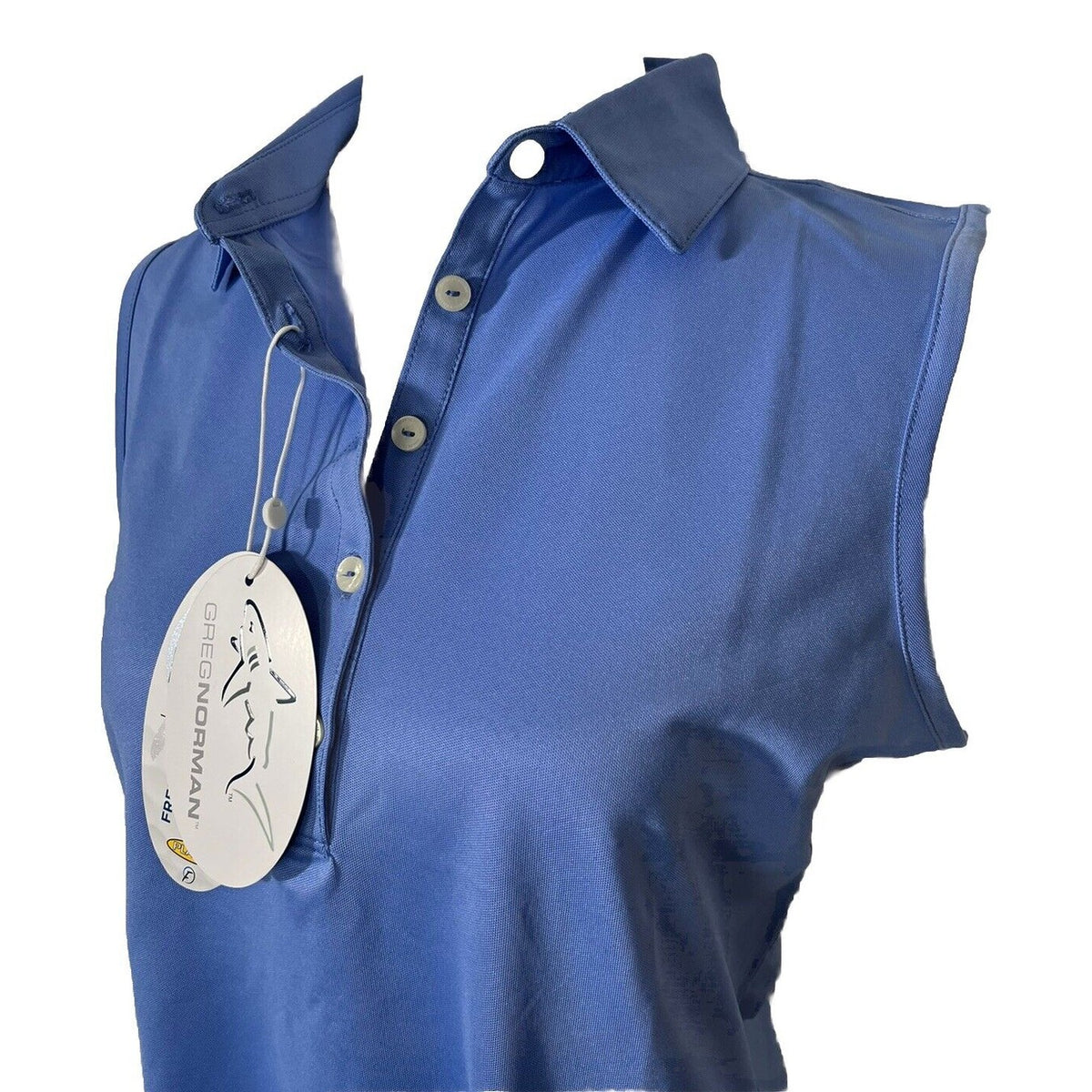 $44 Greg Norman Women’s Freedom Micro Pique Sleeveless Shirt - Peri -Medium-New