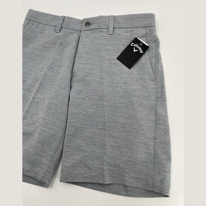 $78 Callaway Men’s Stretch Slub Melange Golf Shorts- Blue Mix-Size: 32W-Navy