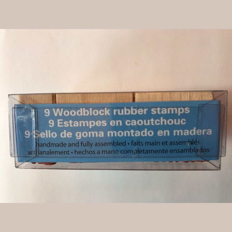 Hero Arts ~ 9 Woodblock Rubber Stamps - Various Messages SEALED in BOX NEW!