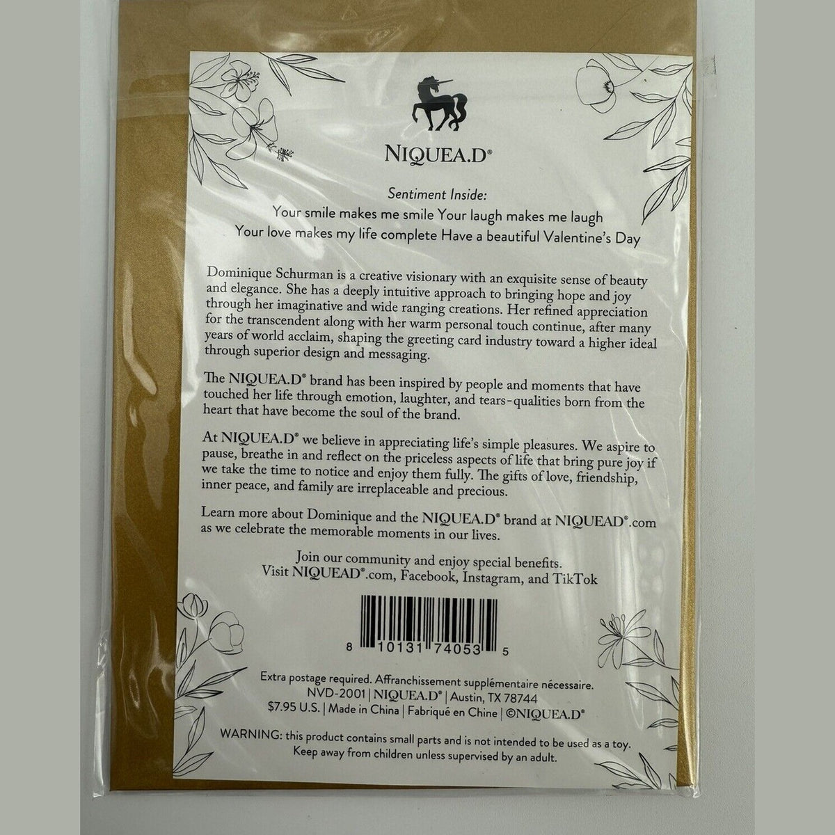 Lot Of 2 Niquea.D Dimensional Valentine's Day Greeting Cards- Upscaled Quality!