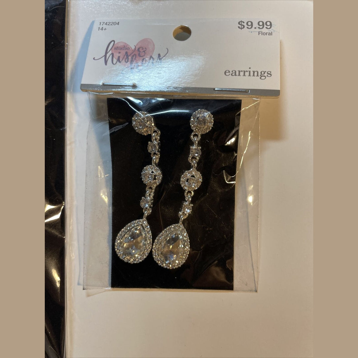 Combo Lot 3 PCs Studio His & Hers WEDDING Set: EARRINGS- Headpiece - Bracelet