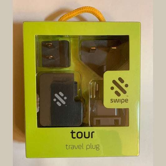 Swipe Tour Travel Plug Set power plug in US Or Internationally -Travel Smart