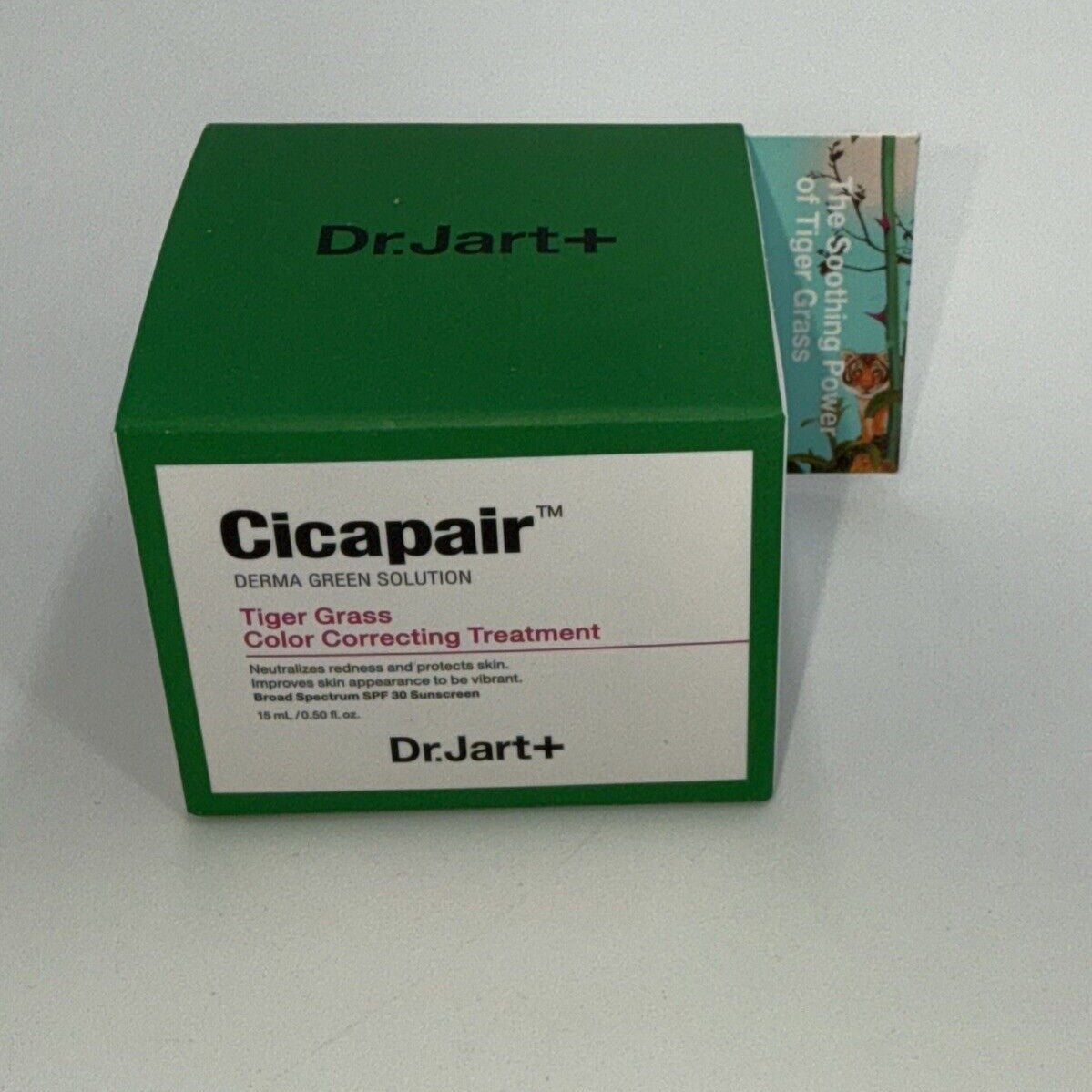 Dr. Jart Cicapair Tiger Grass Color Correcting Treatment SPF 30 0.5oz New In Box