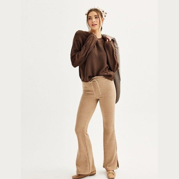 SO Junior High Rise Flare Pants- Stone Harbor- Size Small- NWT- Retail $44