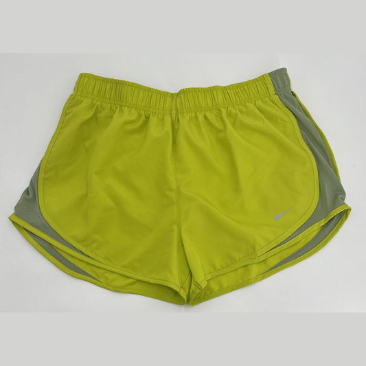 Nike Women’s Dri Fit Tempo Running Shorts- Cactus Green-Gray - Large