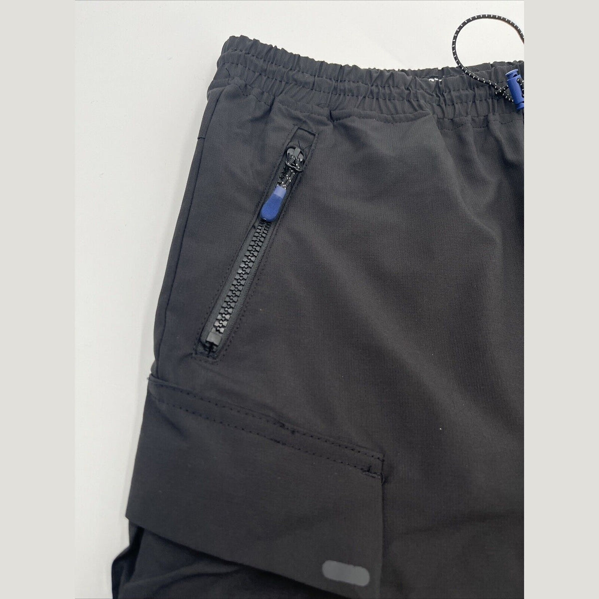 $49 BKLYN Athletics Men’s 7" Shorts Ultimate Cargo Pockets-Black- Small-New Tag