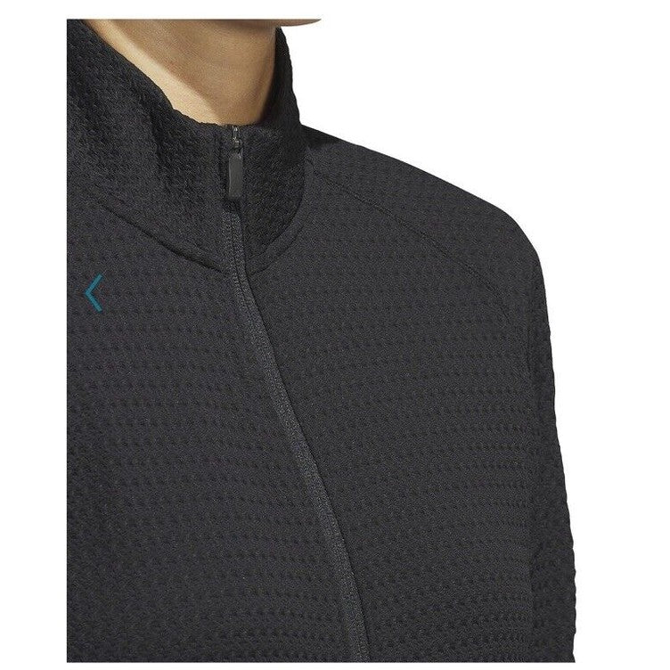 $70 New*2024 Arrival*Adidas Women’s Ultimate365 Textured Zip Jacket-Black-Medium
