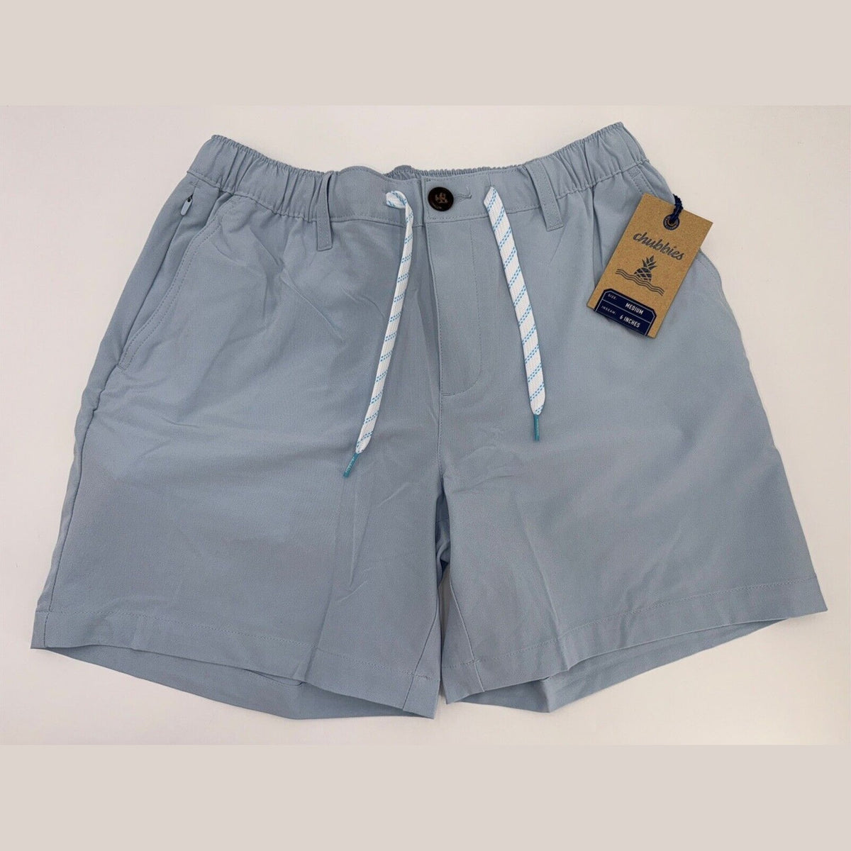 $65 Chubbies Men’s Everywear Tech Fabric 6” Shorts (2025 Version) Blue- Medium