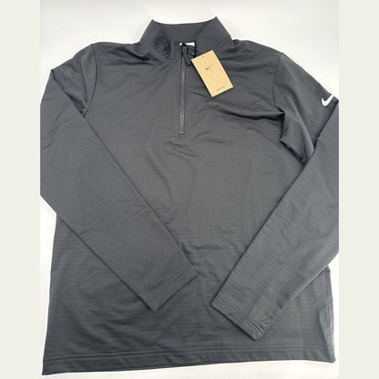 $75 Nike Victory Men's Dri-FIT 1/2-Zip Golf Top FD5837- Black - Small -New Tag