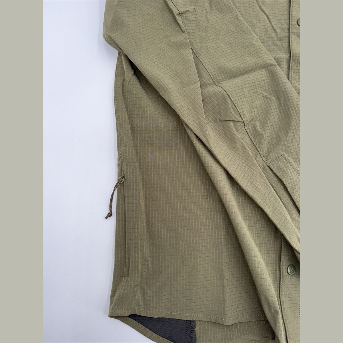 $150 FJALLRAVEN Men’s Specialized S/F Sun Long Sleeve Shirt-Khaki - Small- New