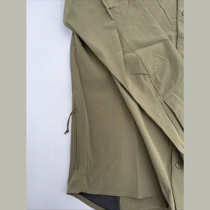 $150 FJALLRAVEN Men’s Specialized S/F Sun Long Sleeve Shirt-Khaki - Small- New