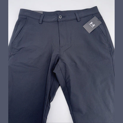 $70 Under Armour Men’s Wicking Golf Straight Flat Front Pants-Black-Size:34W 30L