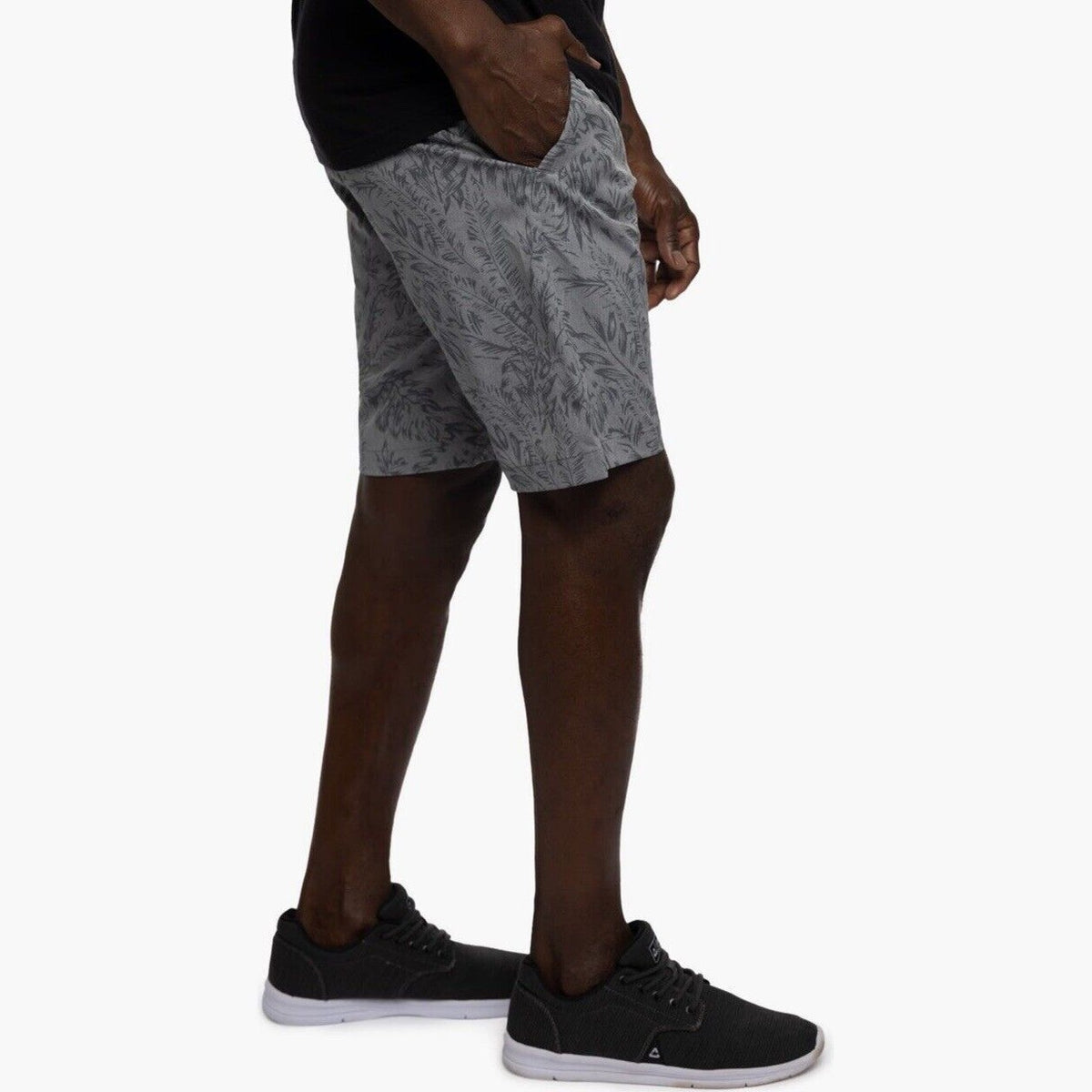 $90 Travis Mathew Men's Jaguar Golf Shorts Palm Print Shade- Grey-Size: 32W-New