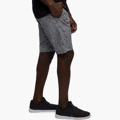 $90 Travis Mathew Men's Jaguar Golf Shorts Palm Print Shade- Grey-Size: 32W-New