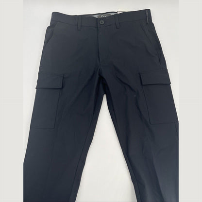 FLX Men’s Premium Slim Cargo Pants- Black- 32W 32L - New Tags