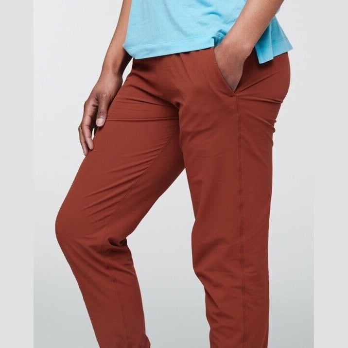 $89 Cotopaxi Women’s Veza Adventure lightweight Joggers-Spice Rust-Large -New