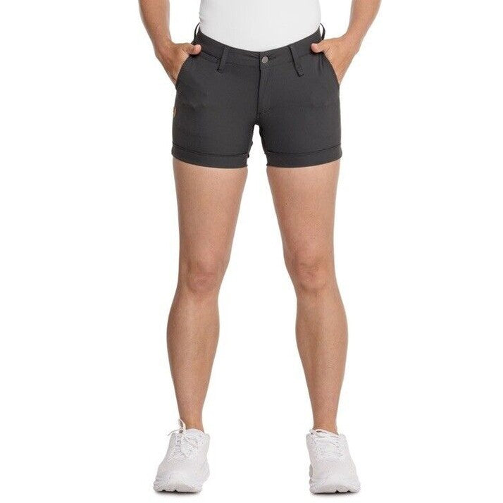 $90 FjallRaven Women’s Abisko Stretchy Trekking Shorts-Dark Grey-30/31” (EU40)