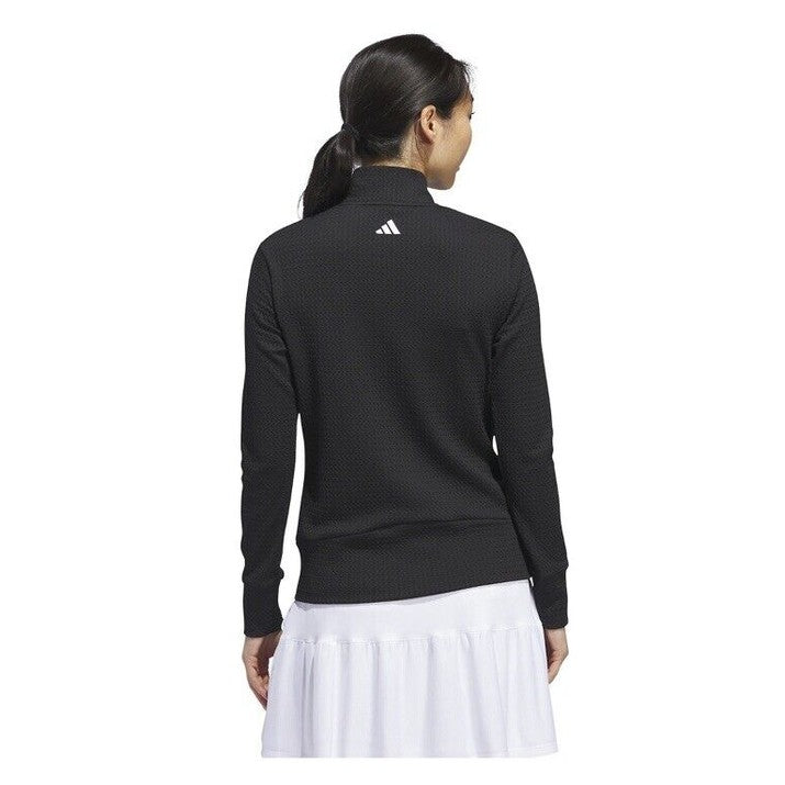 $70 New*2024 Arrival*Adidas Women’s Ultimate365 Textured Zip Jacket-Black-Medium