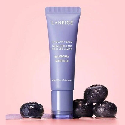 LANEIGE Lip Glowy Balm Hydrate Glossy, Lightweight Moisturize- Blueberry-0.35 Oz