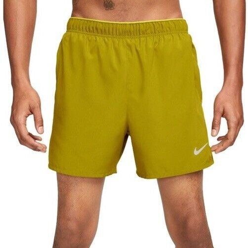 Nike  Men's Dri-FIT Challenger 7" Brief-Lined Versatile Shorts- Moss- Large