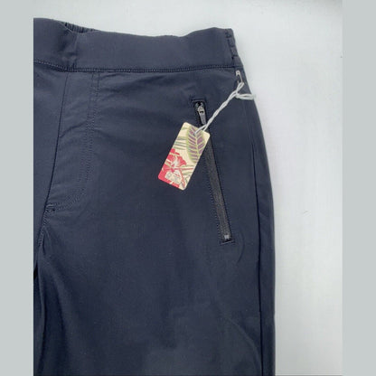 $98 Tommy Bahama Active Lightweight Stretch Pull On Pants-Black-Medium-New Tag