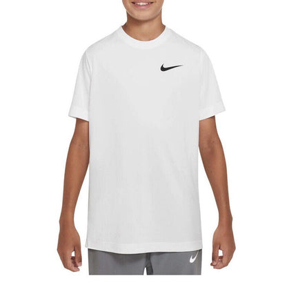 Nike  Big Boys Short Sleeve Shirt DZ3581-100- White- Boys Large- NWT