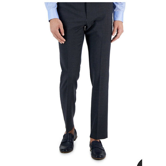 Tommy Hilfiger Men's Ryland Modern Fit Wool Dress Pants-Charcoal-32W 32L- $190
