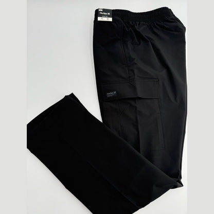 Hurley Men's Tech Cargo Jogger Pants - Black - Medium- New With Tags