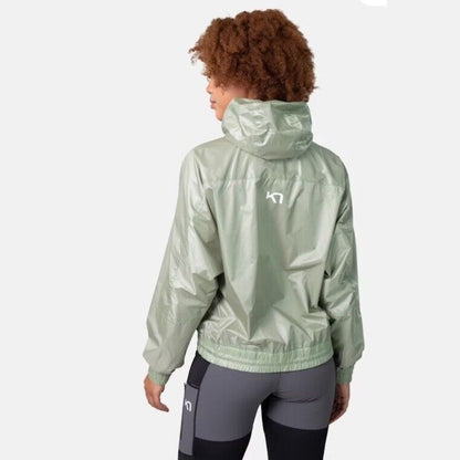 $120 Kari Traa Women’s Pauline Jacket Rain/Run Training-Slate Green- Medium- New